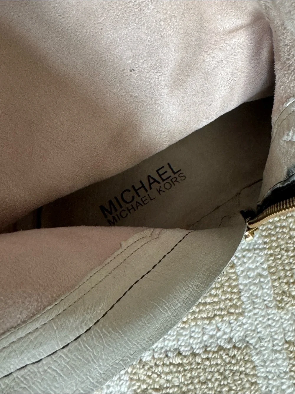 Michael Kors Bromley Leather Suede Over-the-Knee Boots Black Size 7
